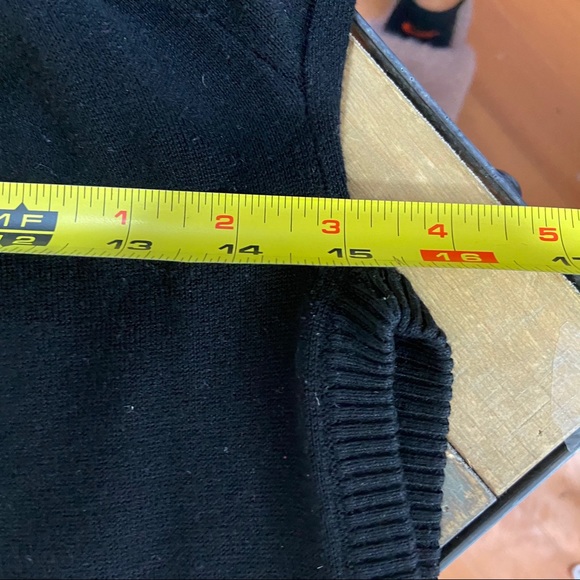 Black short sleeve tie front top size small - Picture 9 of 11